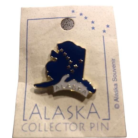 Alaska State Map Big Dipper North Star Lapel Hat Pin Souvenir 1” Tour Guide Swag - Picture 5 of 6